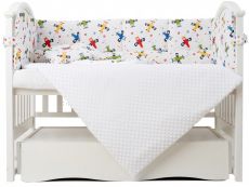 Постільний комплект 6 ел Twins Sky 4060-TS-01, white/boy
